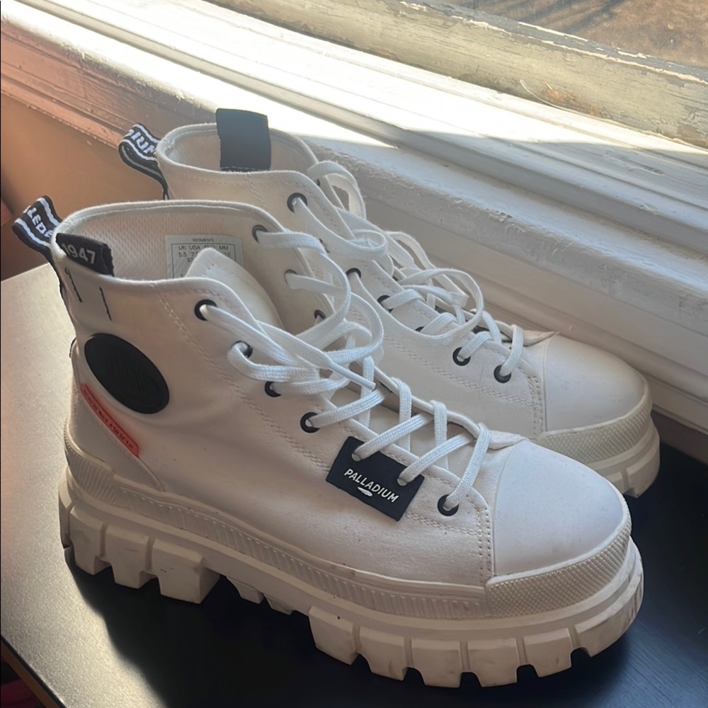Palladium Revolt Hi Tx White High-Top Sneakers